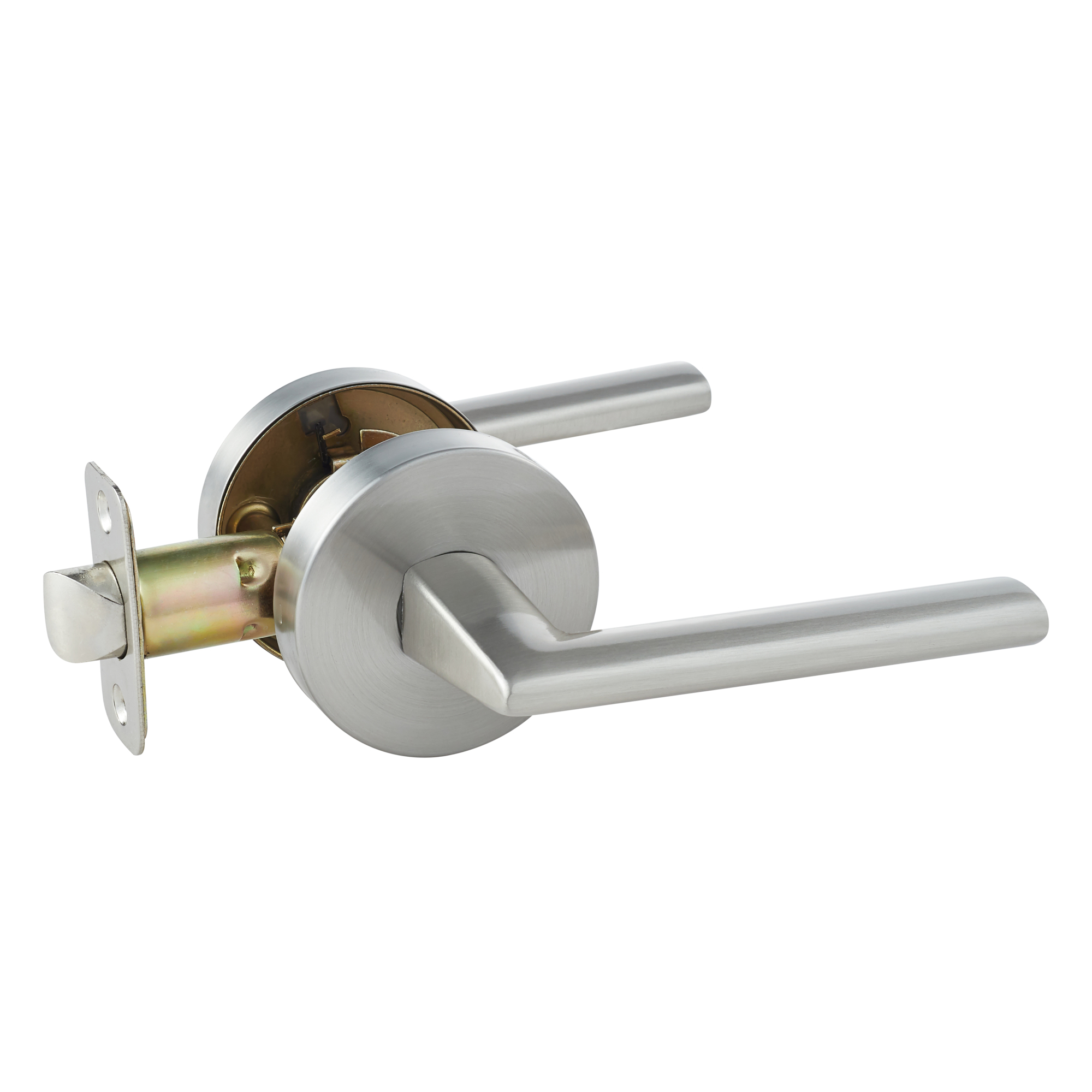 Sapphire Reliant Collection Modern Satin Nickel Passage Door Handle — Grade 3, Model# LS-REL10-US15